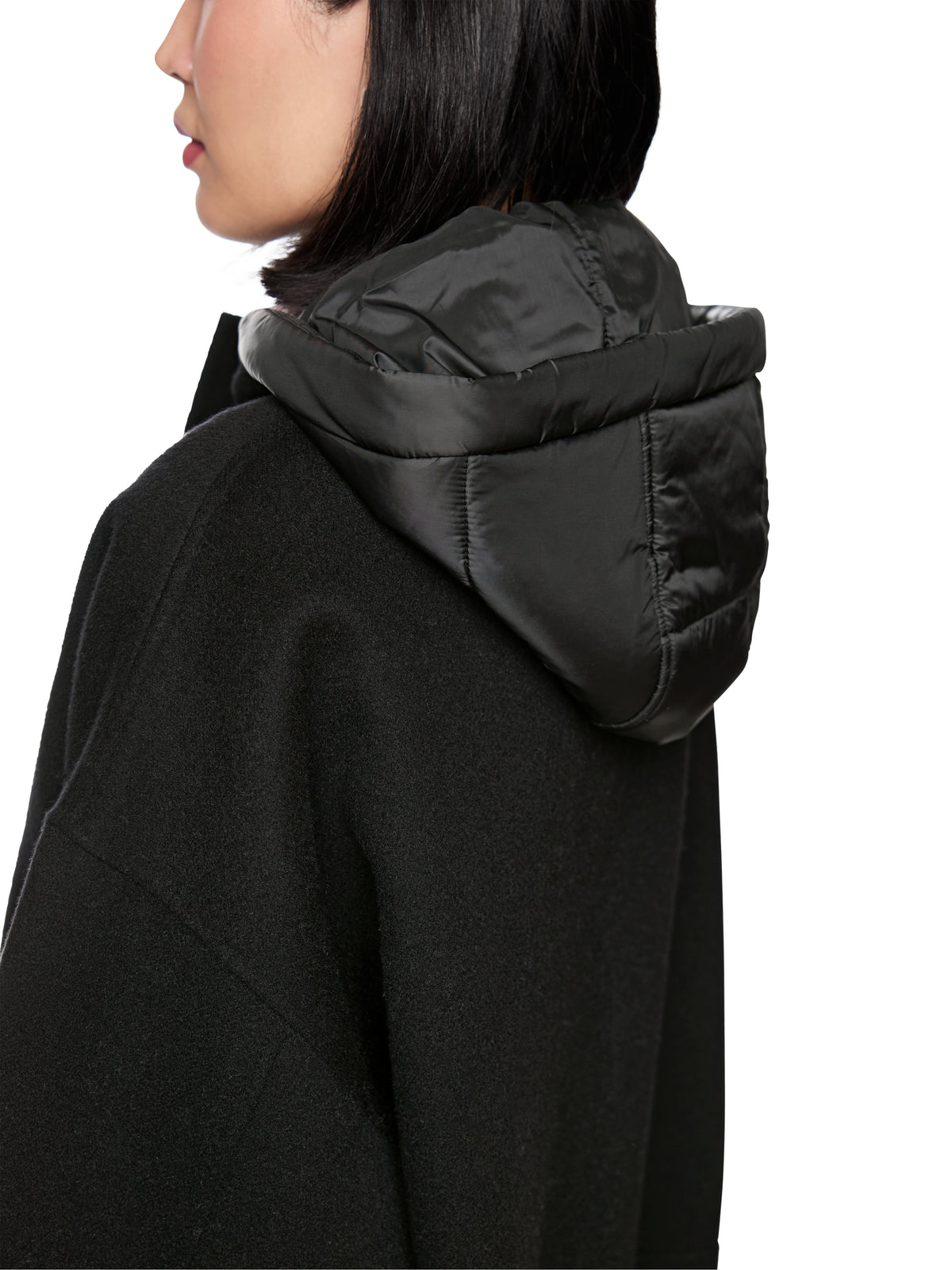 Black Light  Wool Jacket W Hood by Marc Cain - view 6