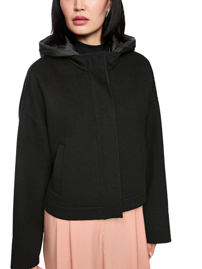 Black Light  Wool Jacket W Hood by Marc Cain - view 7