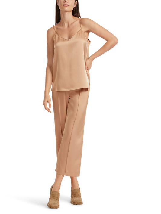 SILKY CAMI WITH MARC CAIN CHAIN ON STRAP