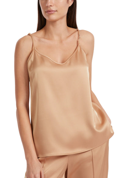 SILKY CAMI WITH MARC CAIN CHAIN ON STRAP