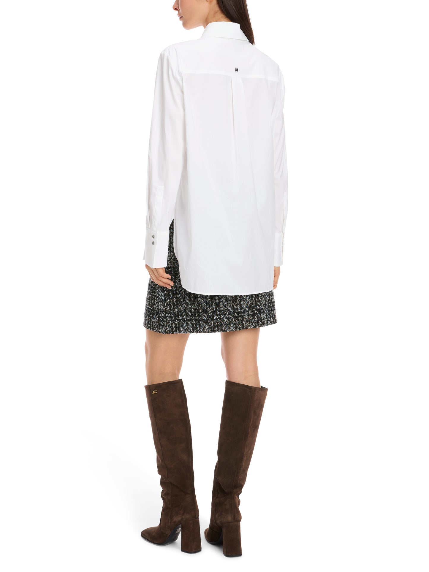 SHIRT W CONCEALED BUTTON PLACKET