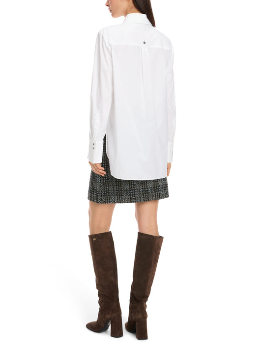 SHIRT W CONCEALED BUTTON PLACKET