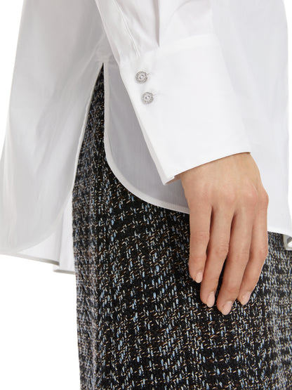 SHIRT W CONCEALED BUTTON PLACKET