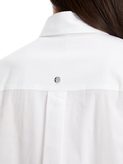 SHIRT W CONCEALED BUTTON PLACKET