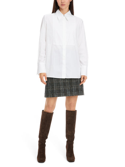 SHIRT W CONCEALED BUTTON PLACKET