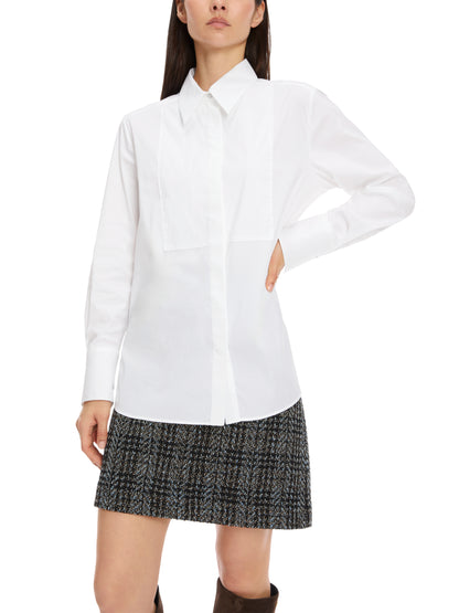 SHIRT W CONCEALED BUTTON PLACKET