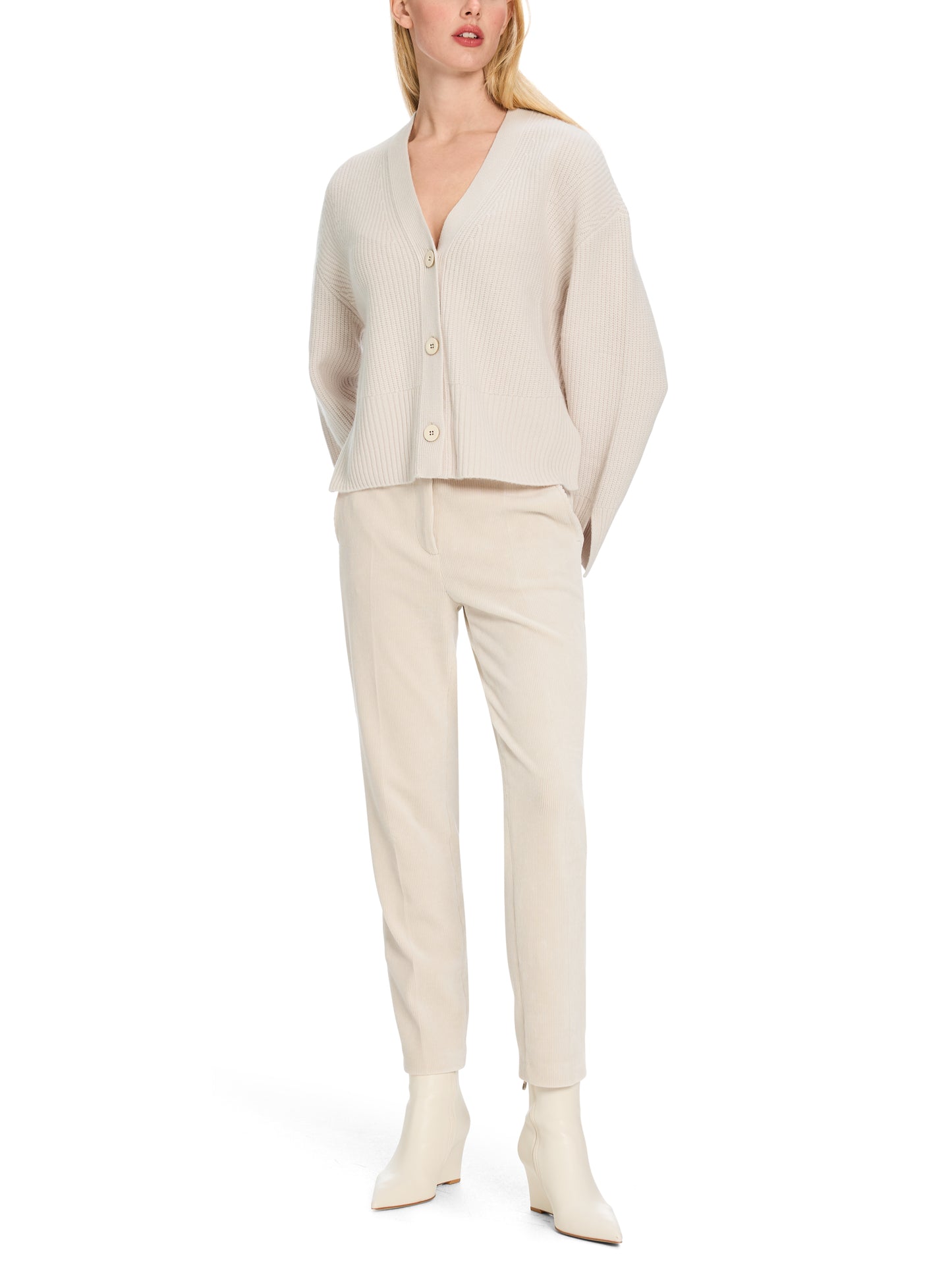 CASHMERE  BLEND V-NECK CARDIGAN