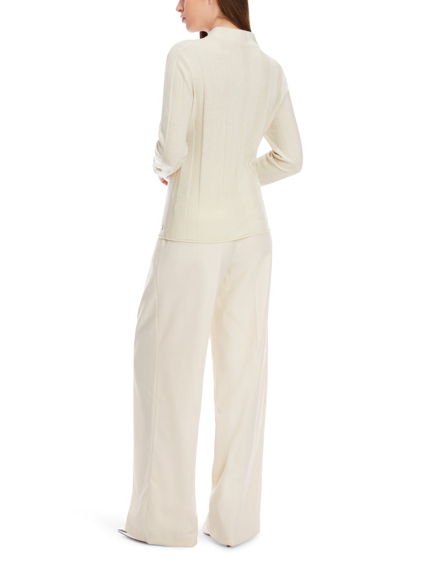 TURTLENECK JUMPER W TEXTURED STRIPE