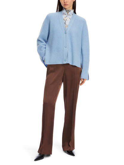 CASHMERE  BLEND V-NECK CARDIGAN