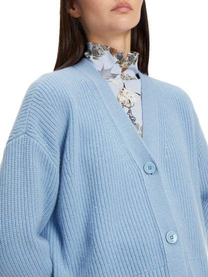 CASHMERE  BLEND V-NECK CARDIGAN