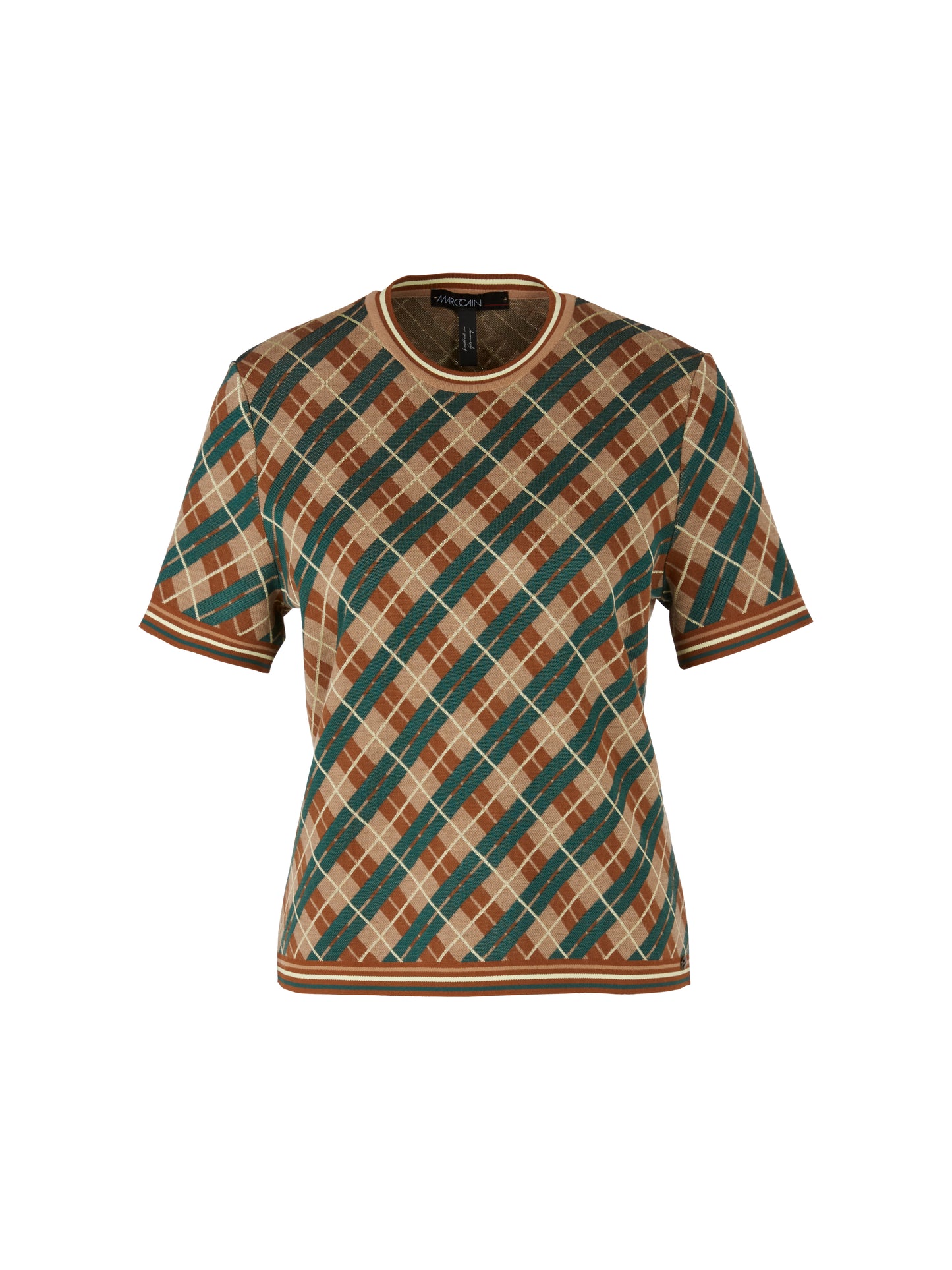 SCOTTISH ARGYLE CHECK KNITTED TOP