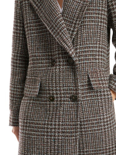VINTAGE CHECK BLAZER STYLE COAT
