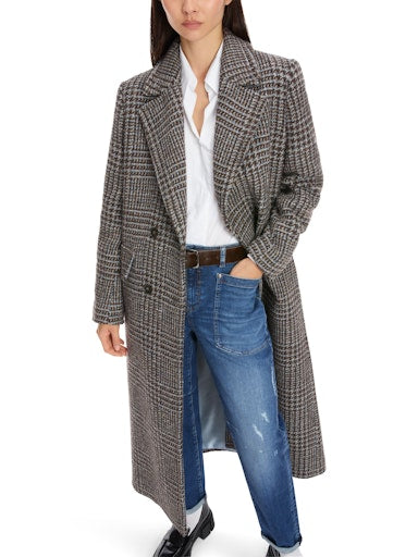 VINTAGE CHECK BLAZER STYLE COAT
