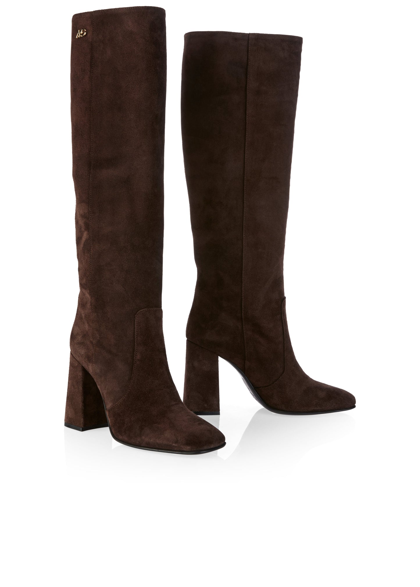 SLIP ON SUEDE CHOCOLATE BROWN BOOTS
