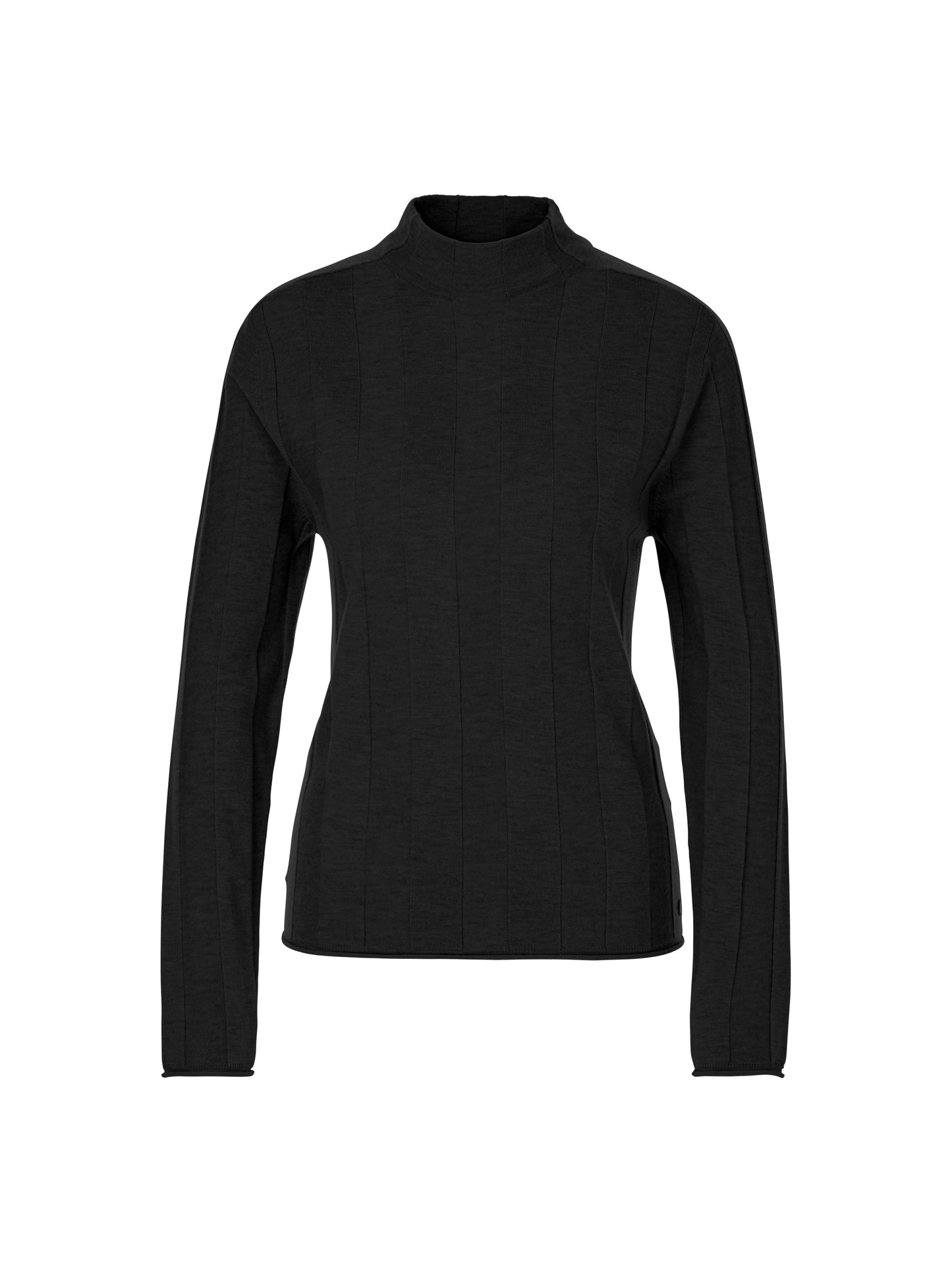 TURTLENECK JUMPER W TEXTURED STRIPE