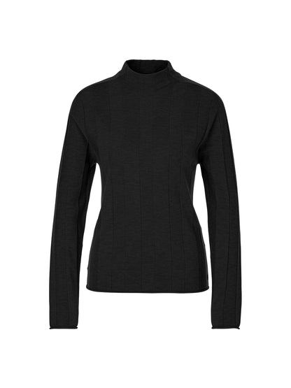 TURTLENECK JUMPER W TEXTURED STRIPE