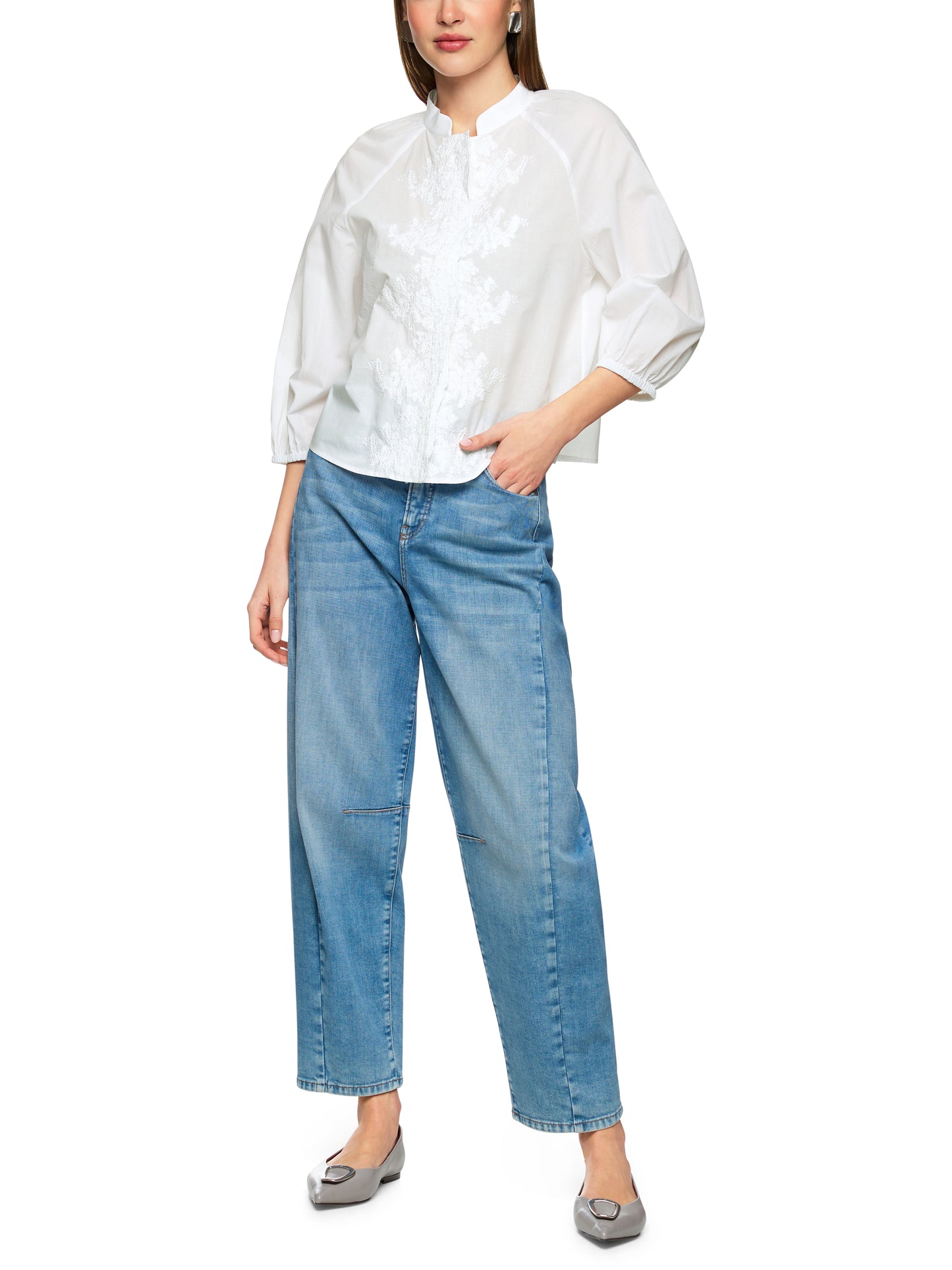 BOHO BLOUSE W EMBROIDERY SHIRT