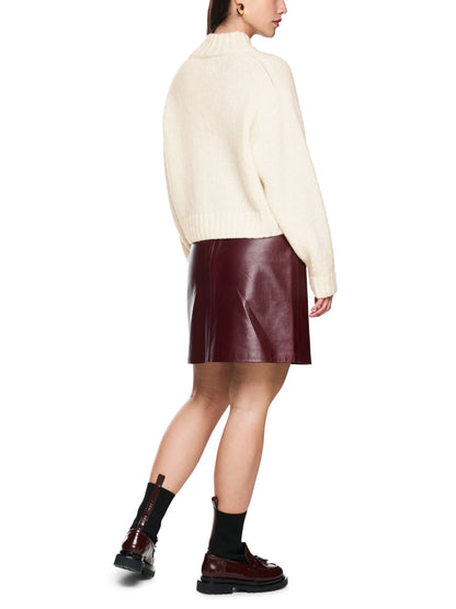 STAND UP COLLAR WOOL & ALPACA SWEATER