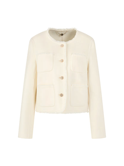 CHANEL STYLE JACKET ECRU