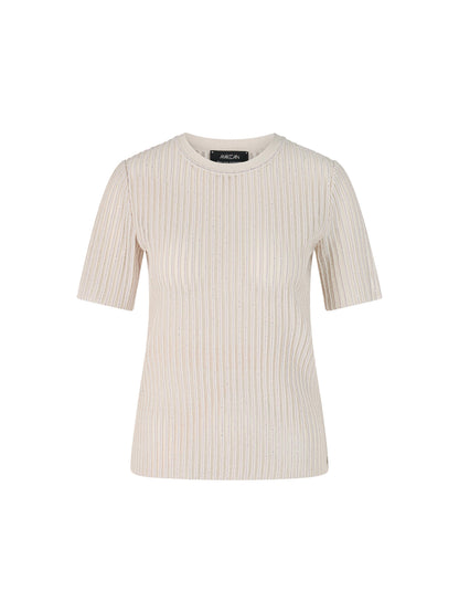 CREWNECK S/SLEEVE KNITTED T-SHIRT SMOKE