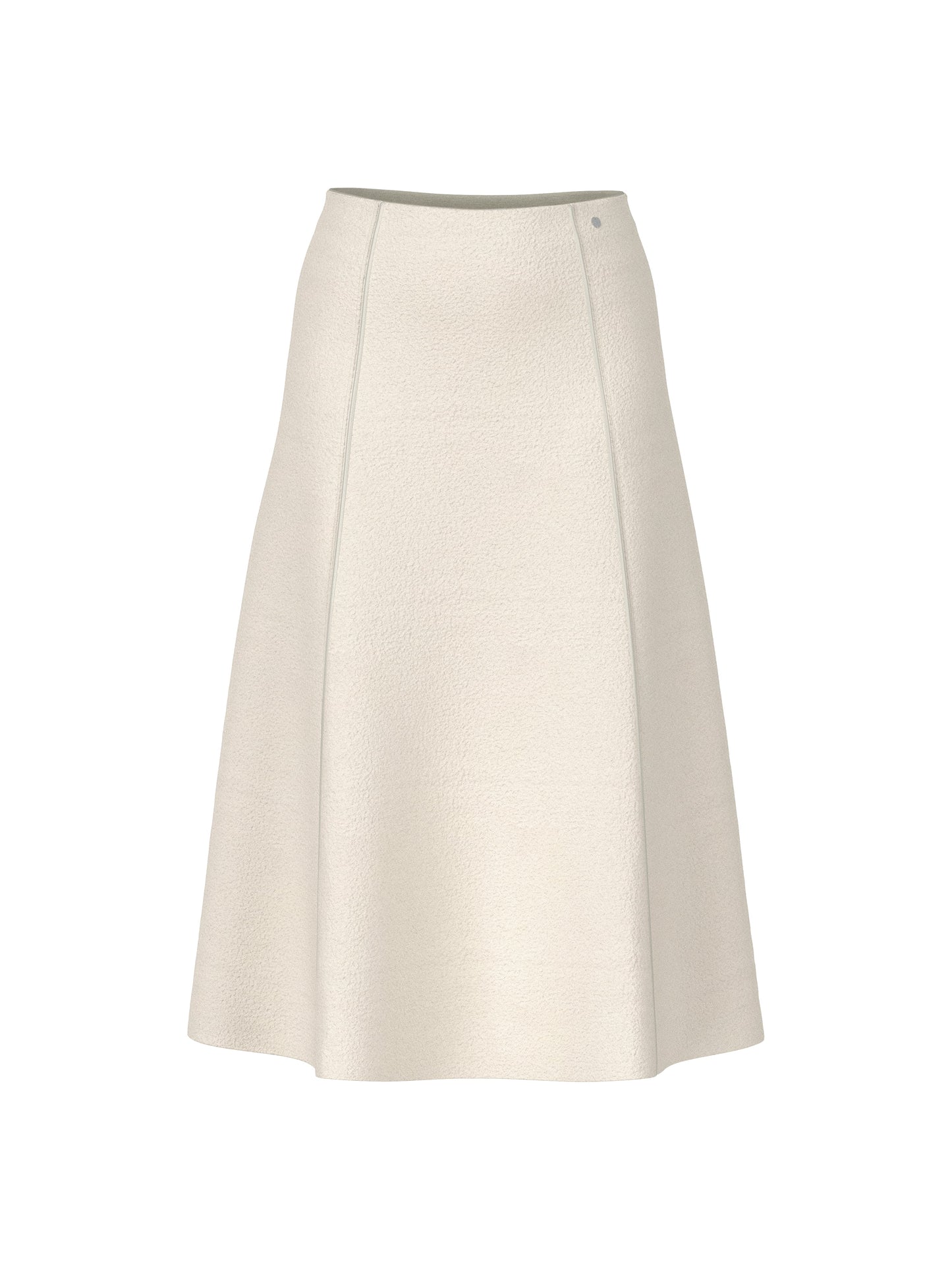 MIDI LENGTH WOOL SKIRT SMOKE
