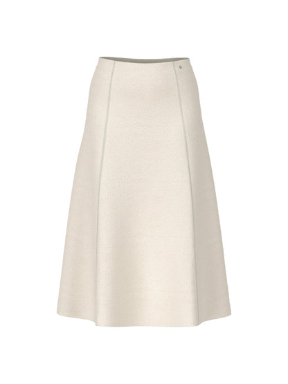 MIDI LENGTH WOOL SKIRT SMOKE