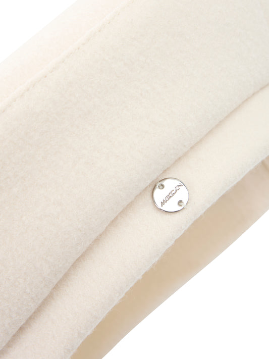 BOILED WOOL BERET HAT SMOKE