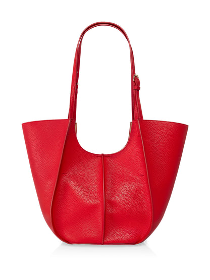 DOUBLE HANDLE SHOPPER BAG RED