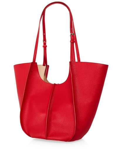 DOUBLE HANDLE SHOPPER BAG RED