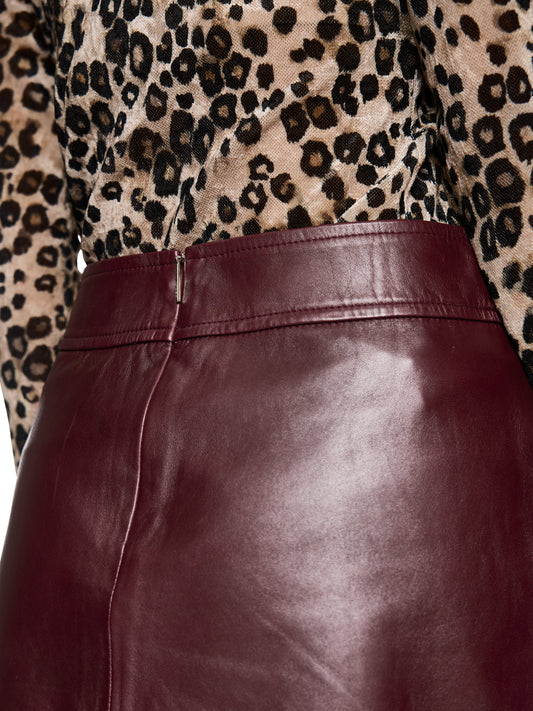 MINI LEATHER SKIRT