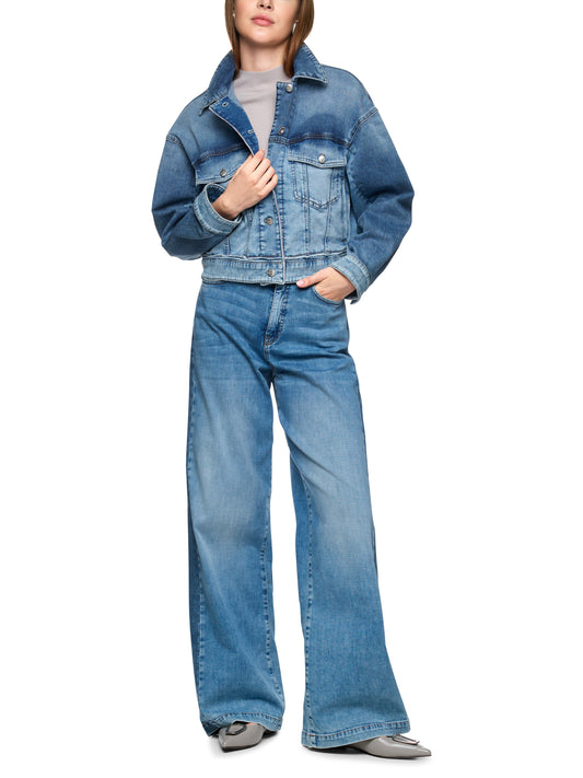 DENIM JACKET W DECORATIVE BUTTONS