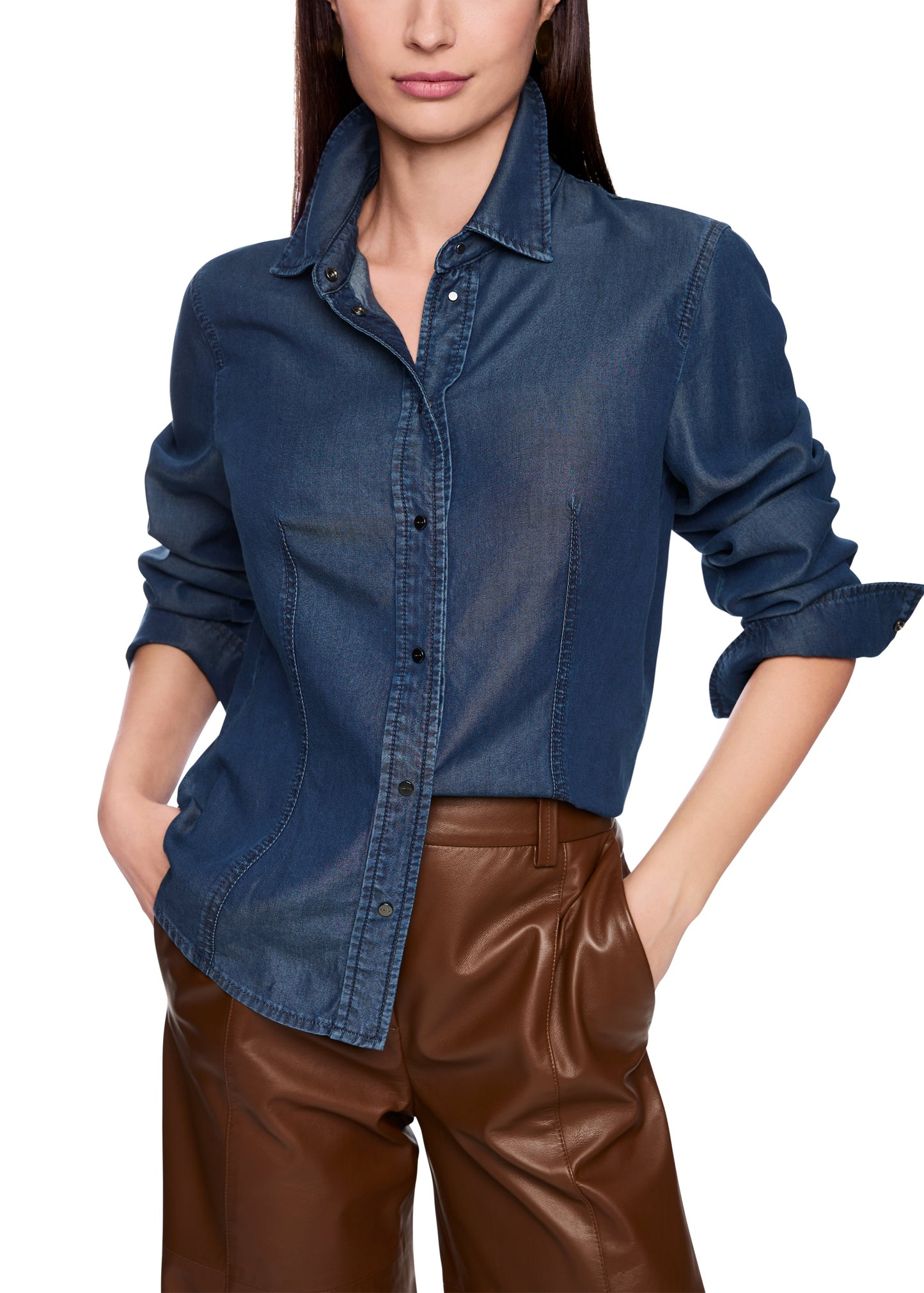 DENIM BLOUSE INDIGO