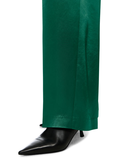 WASCO SATIN WIDE LEG TROUSERS JADE