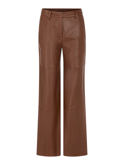 WARRI WIDE LEG LEATHER PANTS