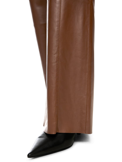 WARRI WIDE LEG LEATHER PANTS