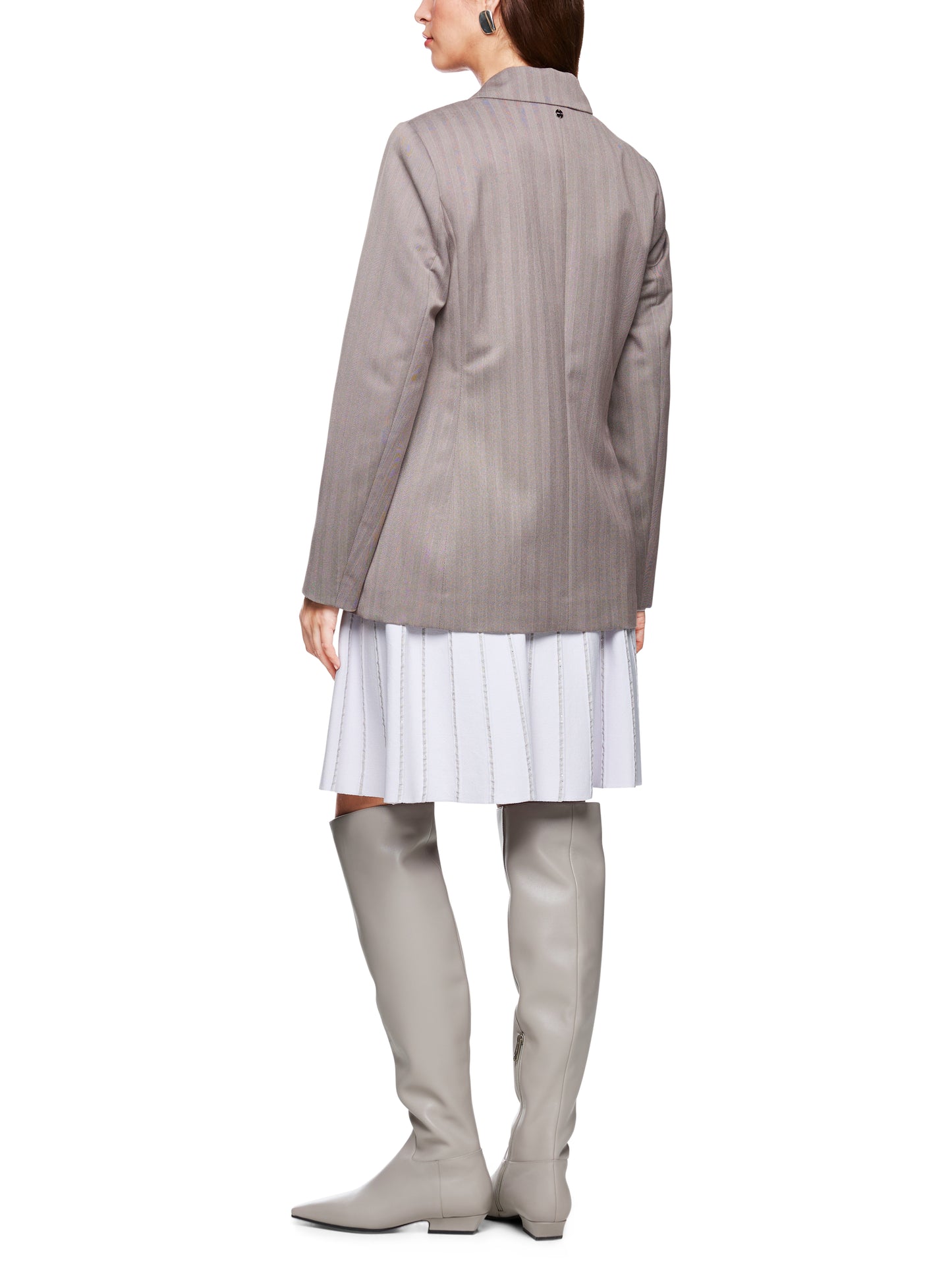 OVERSIZED DOUBLE BREASTED HERRINGBON BLAZER