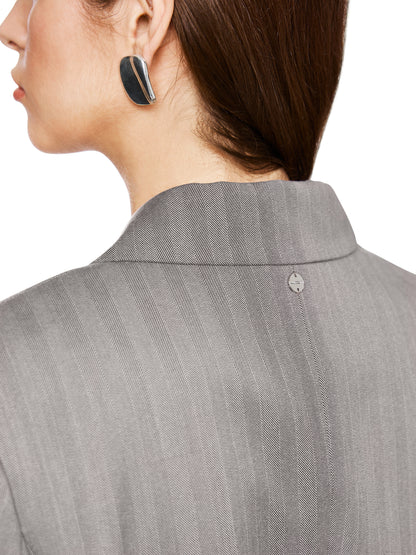 OVERSIZED DOUBLE BREASTED HERRINGBON BLAZER