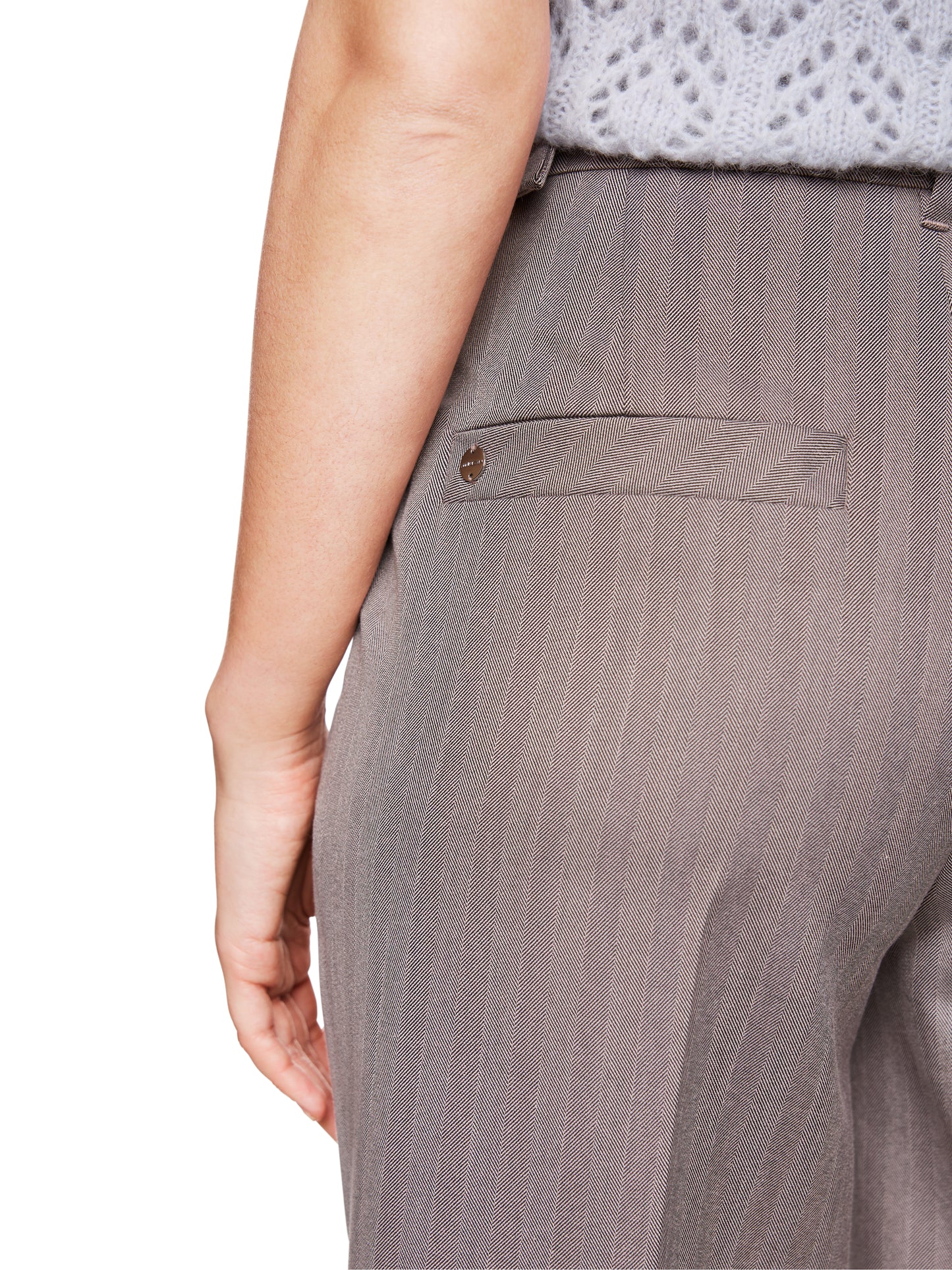 WASCO MODERN HERRINGBONE TROUSERS