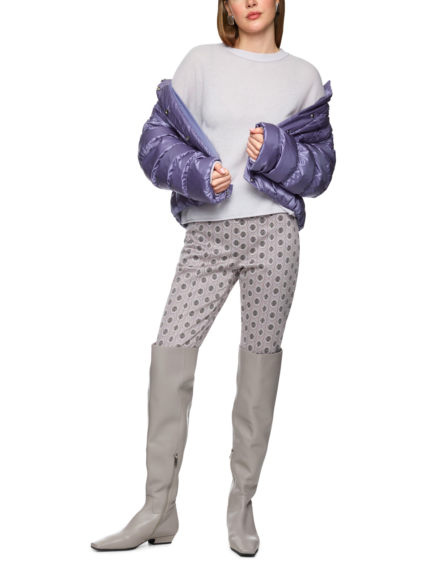 CREW CASUAL CASHMERE SWEATER SOFT LAVENDER