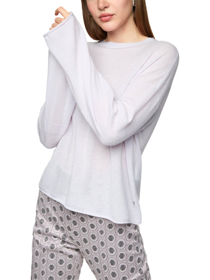 CREW CASUAL CASHMERE SWEATER SOFT LAVENDER