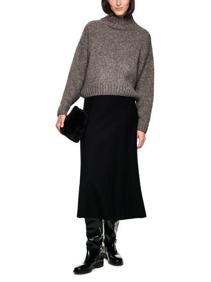 FUNNEL NECK SWEATER CHARCOAL