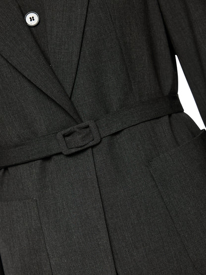 MODERN FLANNEL BLAZER W TIE