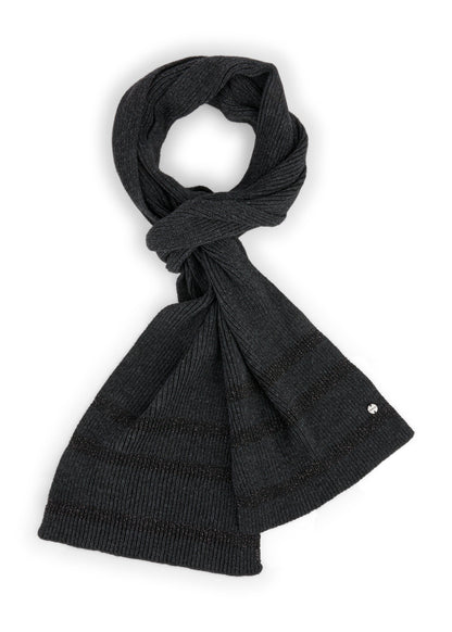 Black scarf on a white background