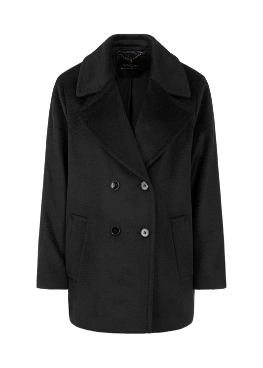 Double Breasted Outdoor Jacket Black at MOYA - view 1