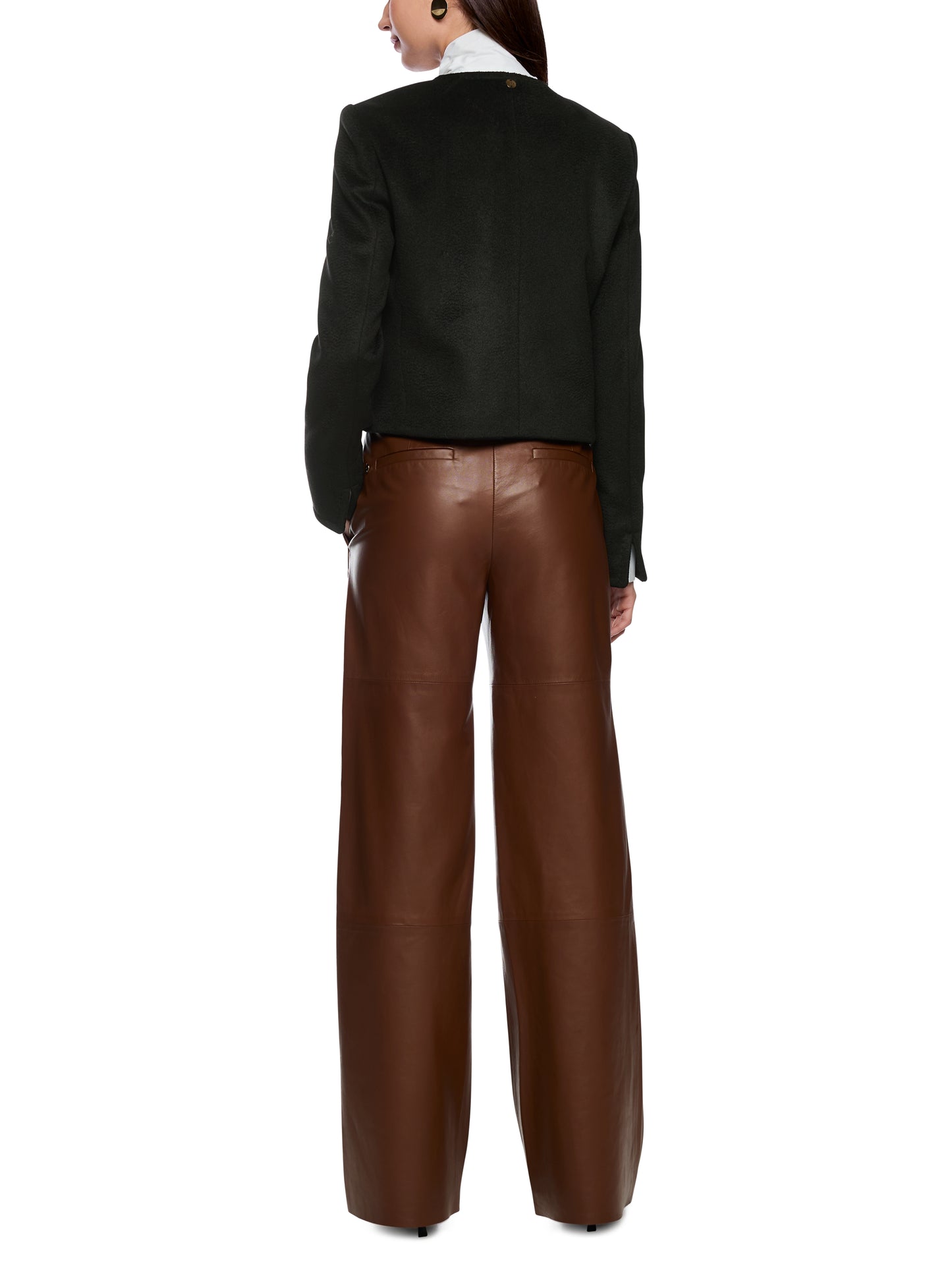 BLACK CROPPED COUTURE JACKET