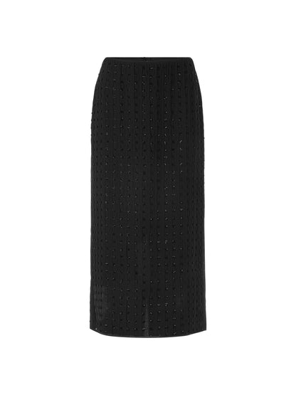 ELEGANT STRAIGHT SKIRT W SEQUINS