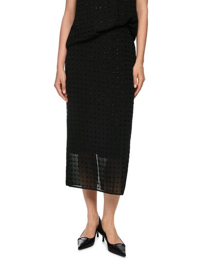 ELEGANT STRAIGHT SKIRT W SEQUINS