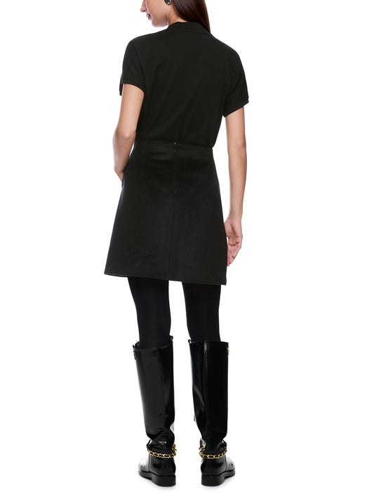 FLARED WOOL BLEND SKIRT