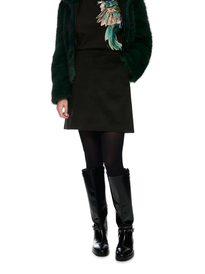 FLARED WOOL BLEND SKIRT