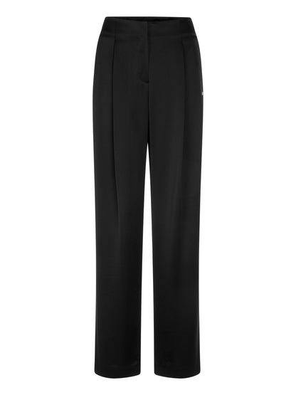 WASCO STAIN WIDE LEG BLACK TROUSERS